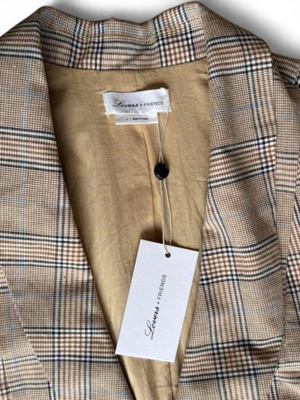 NWT Lovers and Friends Plaid Blazer/Dress
